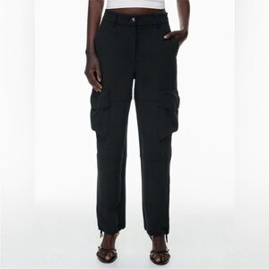 Aritzia Wilfred New Project Black Cargo Pants